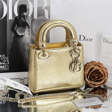 dior bag gold